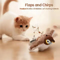 Lunaelle™ Interactive Chirping Bird Toy – Rechargeable Flapping Plush Toy for Cats & Dogs