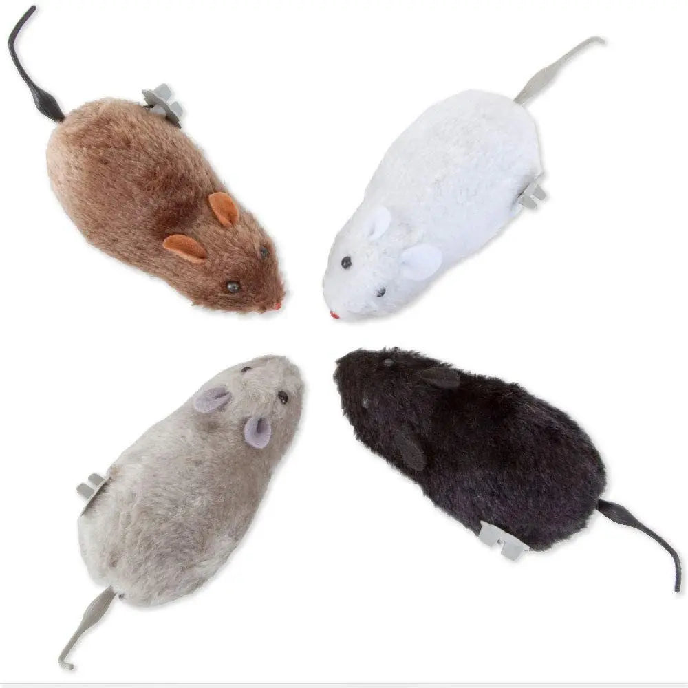 Lunaelle™ Lifelike Plush Mouse Cat Toy – Interactive Rat with Tail for Cats, Dogs & Pet Play