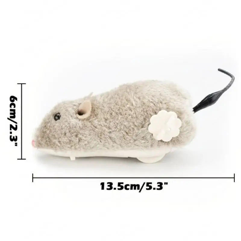 Lunaelle™ Lifelike Plush Mouse Cat Toy – Interactive Rat with Tail for Cats, Dogs & Pet Play